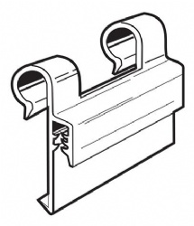 Clear PVC Extruded Wire Basket Gripper Sign Holder